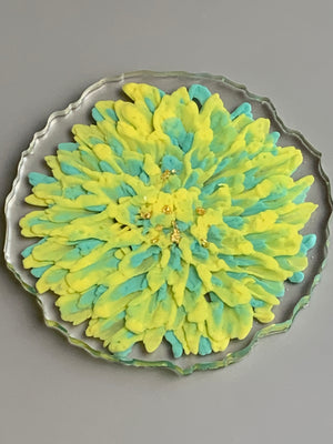 3D Floral Coasters - Chrysanthemums