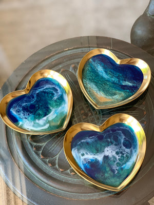 Ring Dish - Ocean Hearts