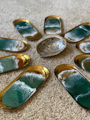 Jewelry/Ring Dish - 10x4" - Emerald Beach