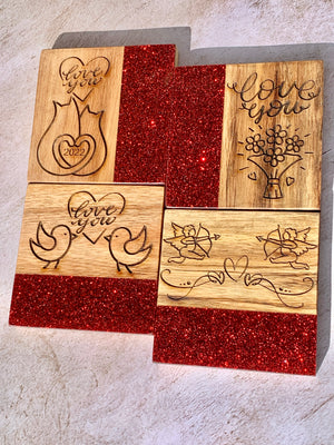 Engraved Acacia Wooden Coasters: 4”